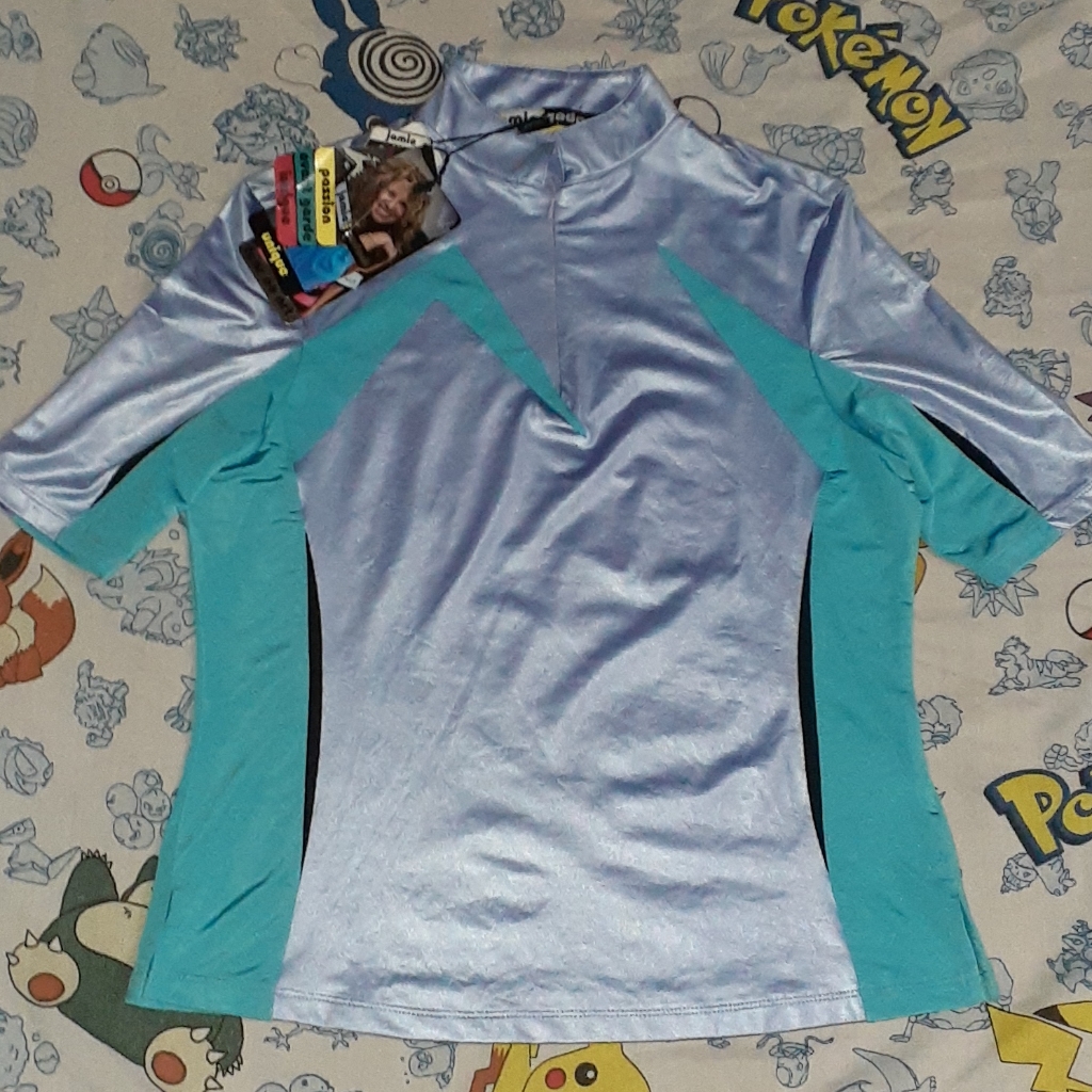 New Jamie Sadock Cool Tron 1/4 Zip Up Stretch Jersey Fitness Shirt